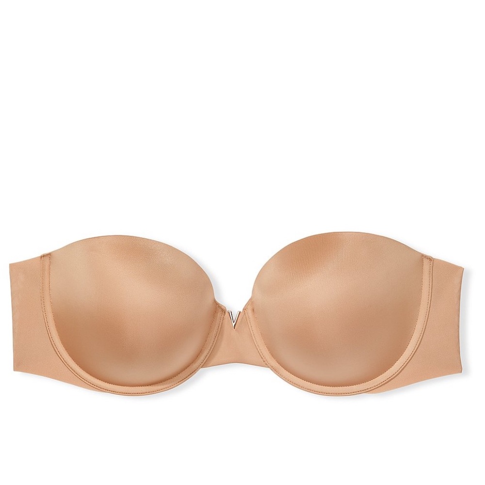 Victoria’s Secret Smooth Illusions Uplift Strapless Bra | 34F (3D) | Nude